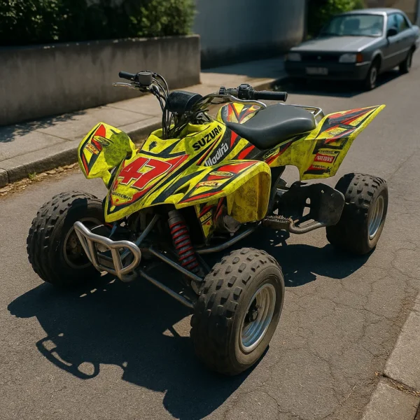 Covering personnalisé Jaune Quad